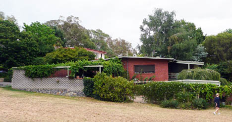 The house seen from Rocky Knob at the end of Brockman Street, Narrabundah. Sarah Wrigley can be seen in the bottom right hand corner when visiting us in 2013. All photos by Ben – par excellence as usual.